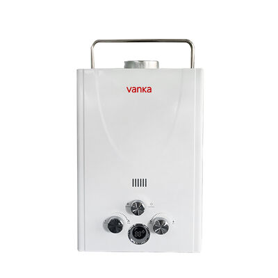 Przenośny, zewnętrzny, gazowy podgrzewacz wody z odprowadzeniem spalin do użytku na kempingu i w kamperach - System prysznicowy do montażu na ścianie