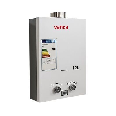 Cyfrowy, wymuszony wyciąg spalin, wysokosprawny gazowy podgrzewacz wody, elektroniczny system zapłonu