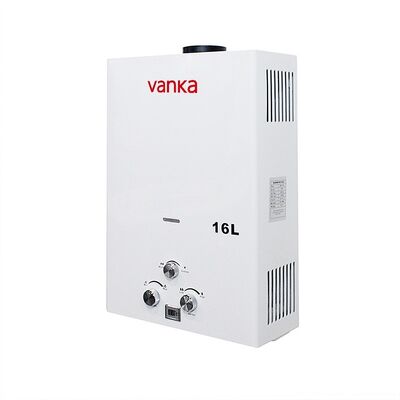 16L gazowy przepływowy podgrzewacz wody z pokrętłem do użytku domowego w domach, hotelach, mieszkaniach i zastosowaniach komercyjnych