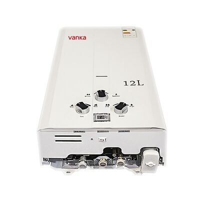 12L wisząca przepływowa gazowa podgrzewacz wody z regulacją temperatury do domu, hotelu, mieszkania i użytku komercyjnego