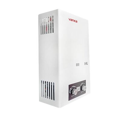 10L Biały Podgrzewacz Wody z Odprowadzaniem Spalin Energooszczędny Łatwy Montaż do Domu, Hotelu, Apartamentu i Użytku Komercyjnego