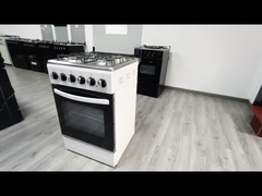 4 Pieczarnia gazowa z grillem konwekcyjnym i stojakem ze szkła hartowanego do użytku domowego